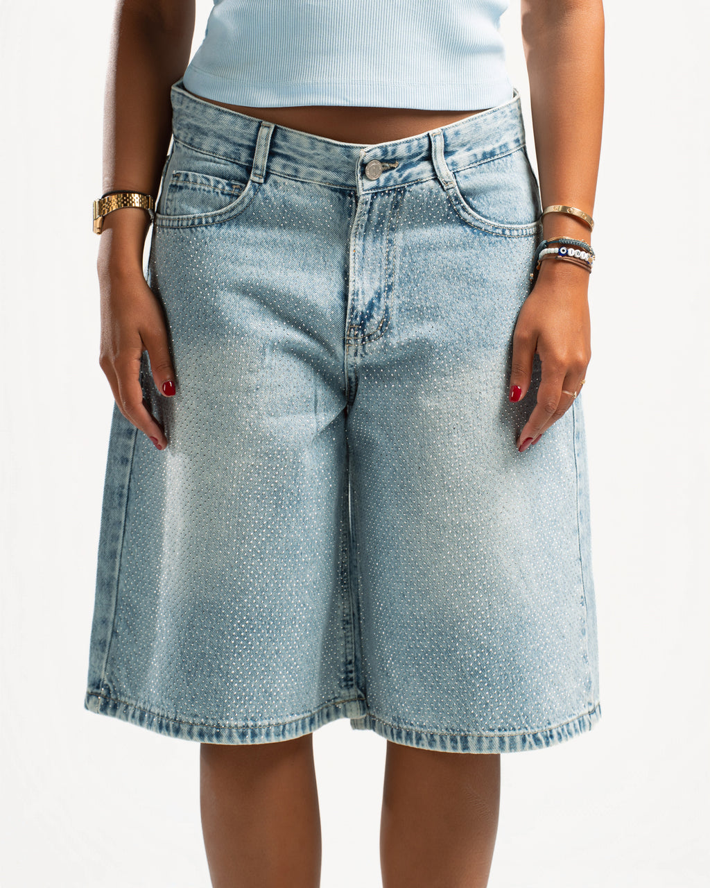 Studded Jorts