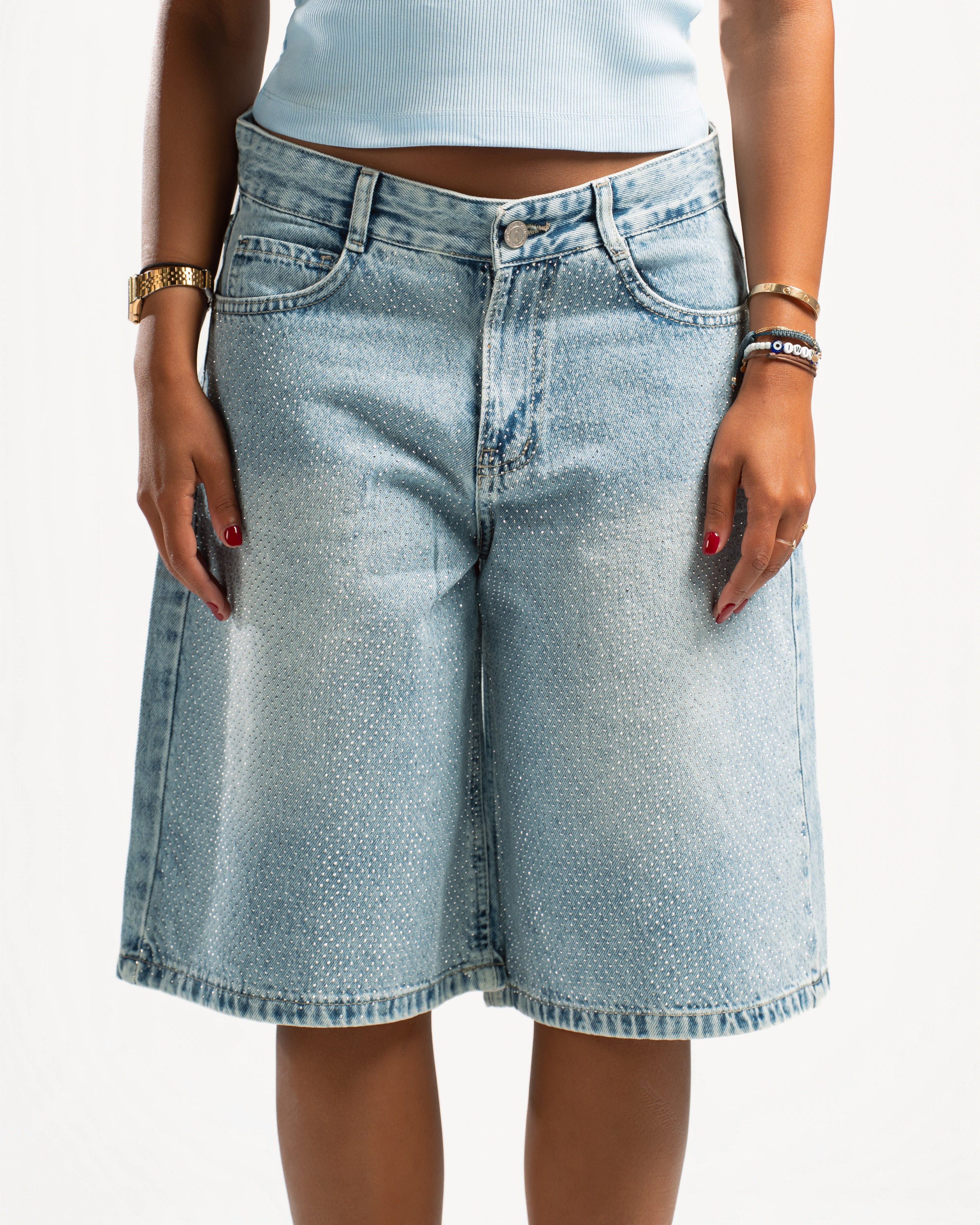 Studded Jorts