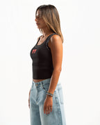 Studded tank top in Black