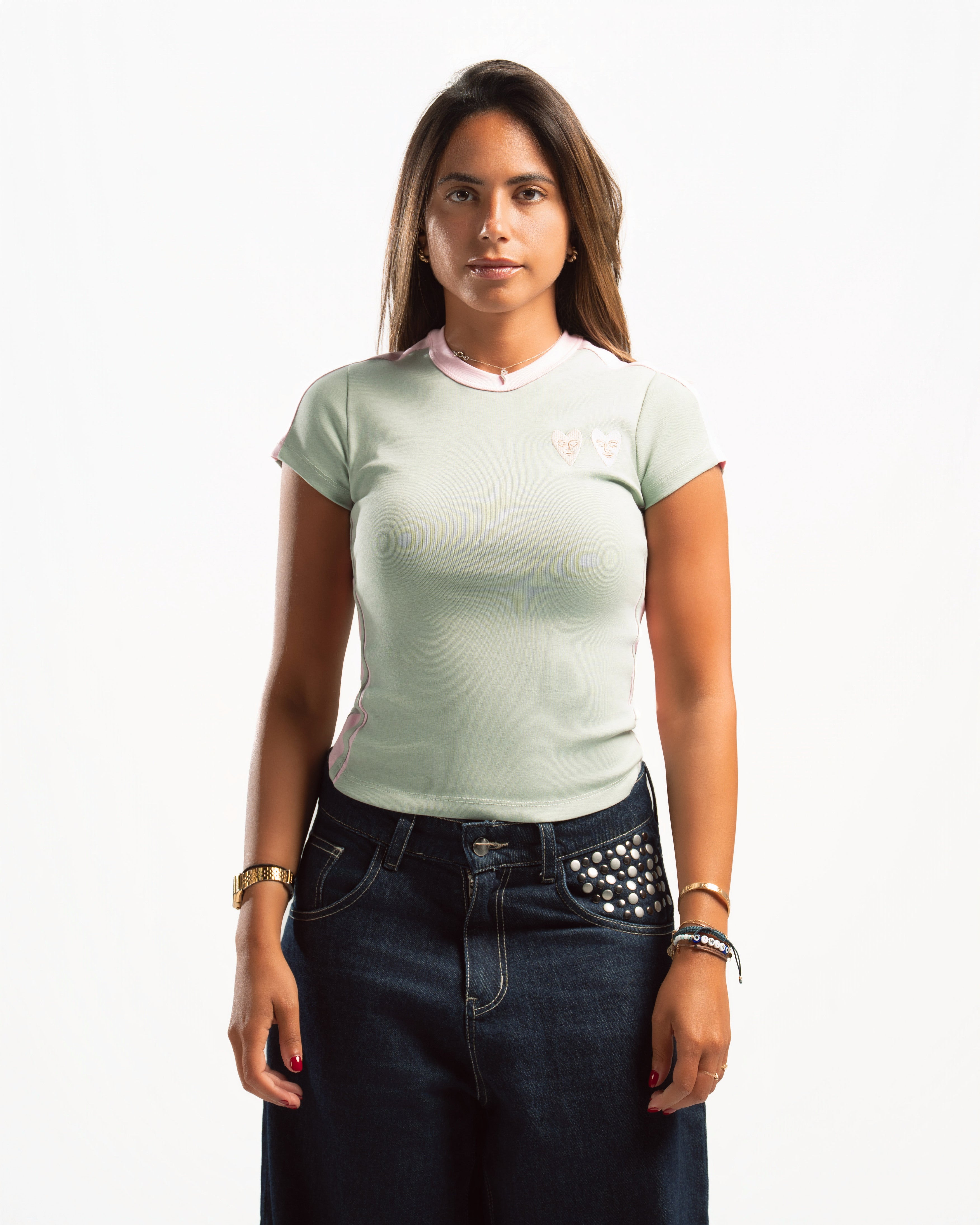H2H baby tee in Sage