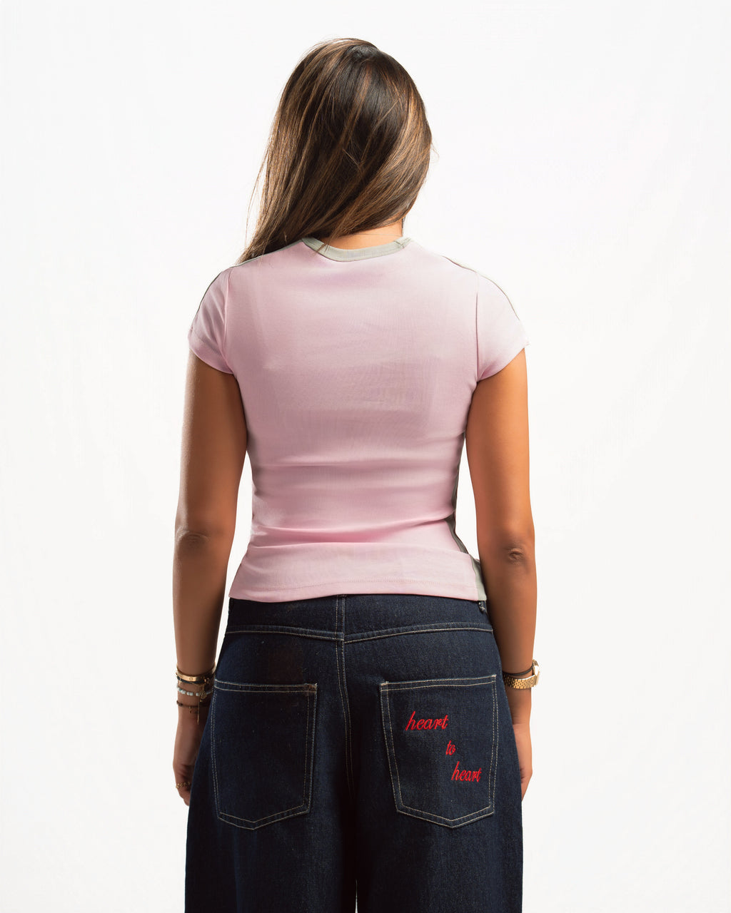 H2H baby tee in Pink