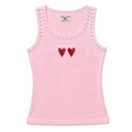 STUDDED TANK TOP IN PINK